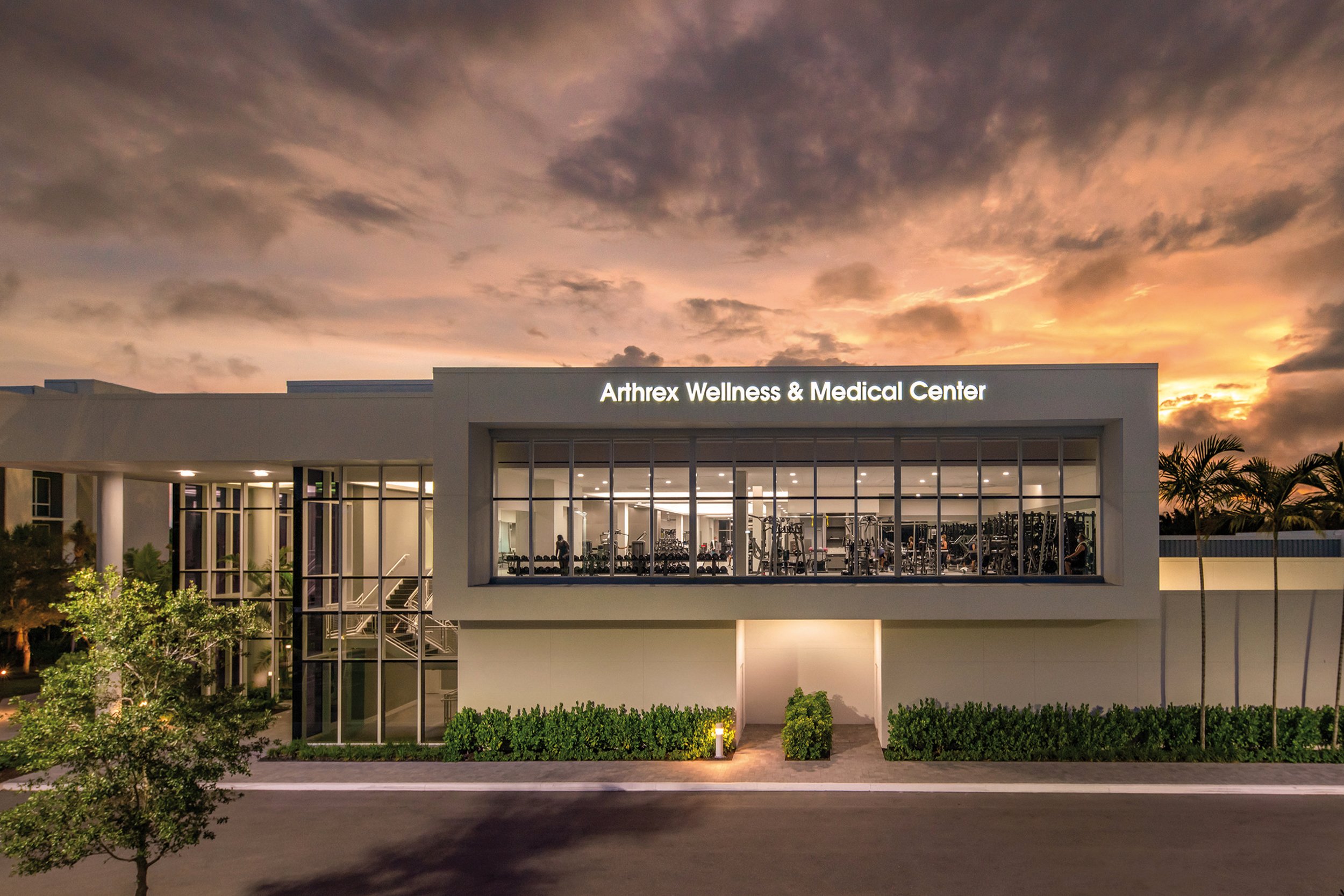 Exterior view of wellness facility